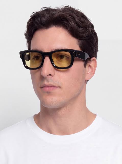 4940 Puffer Black/Yellow Sunglass.