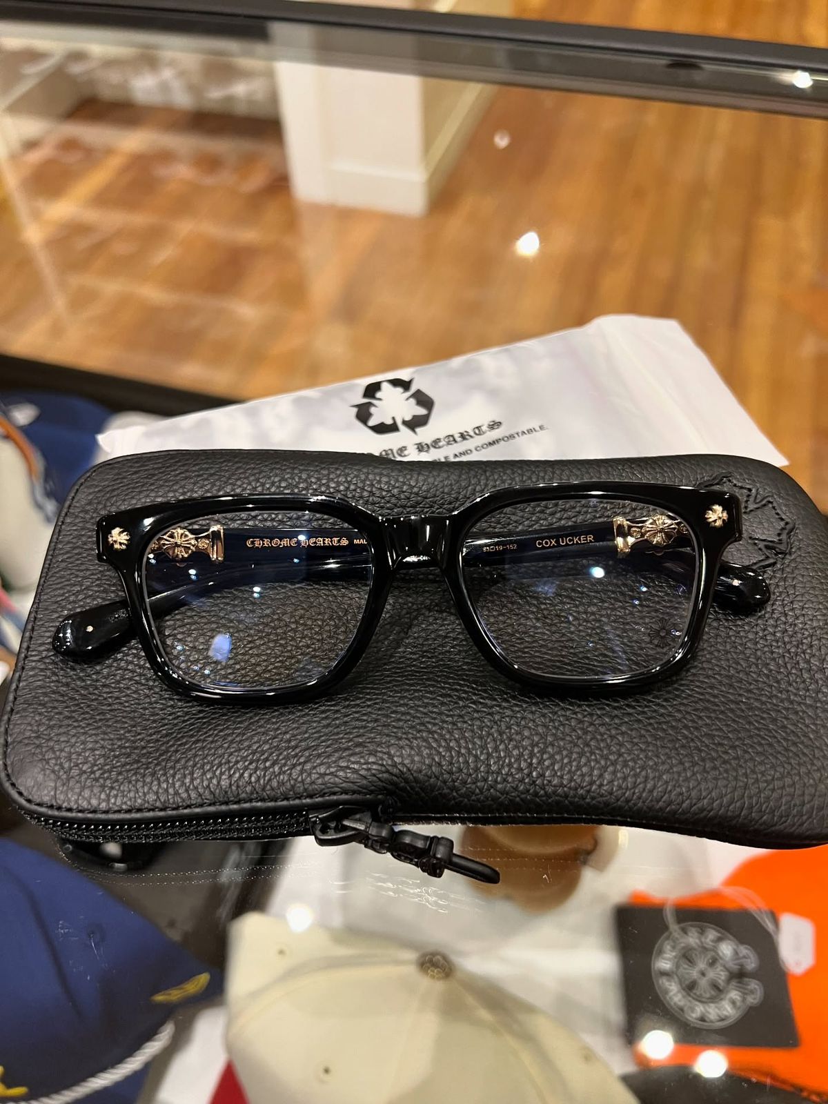 CHROME HEART 8298 GOLD BLACK FRAME