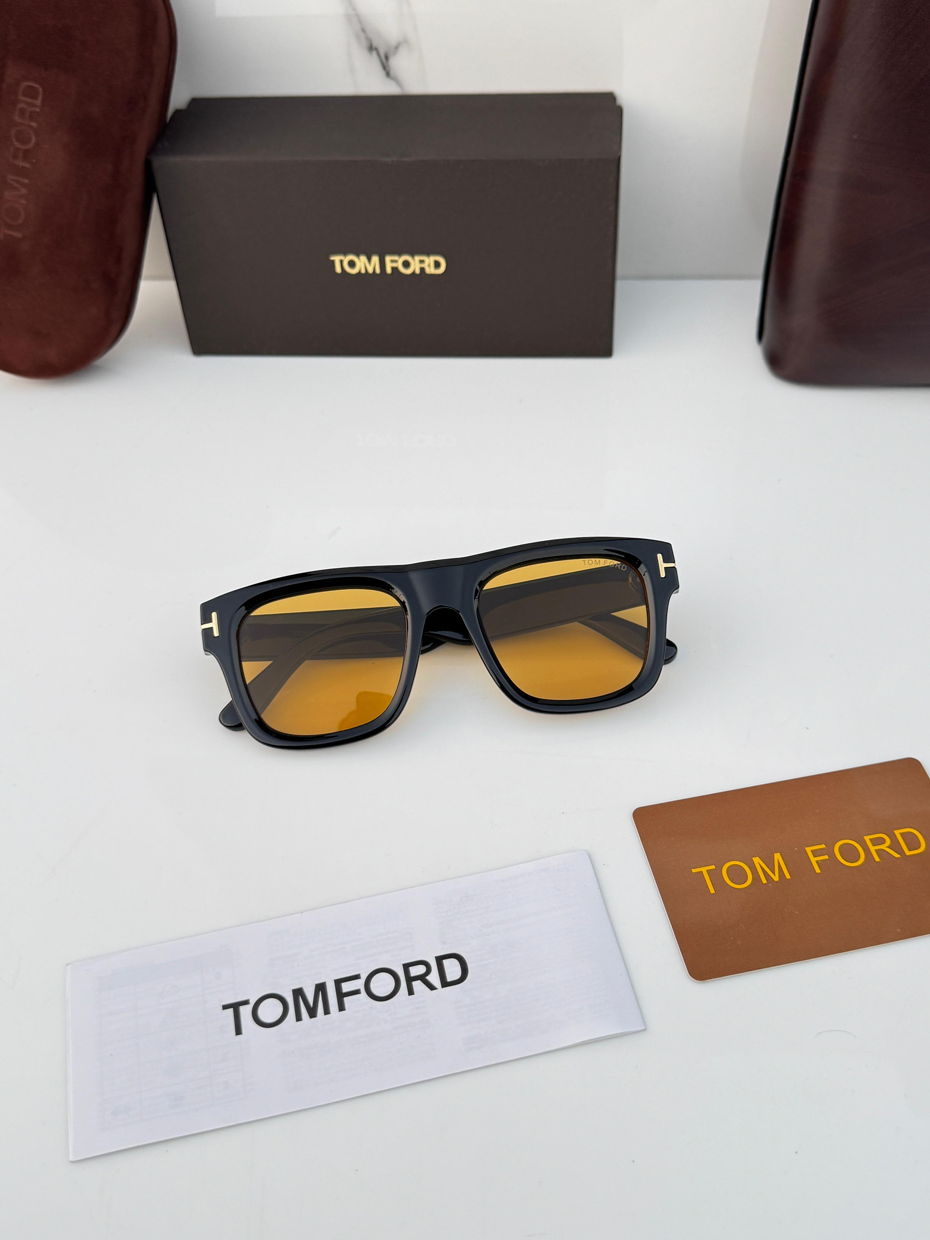 TOM FORD 259 BLACK/YELLOW SUNGLASS