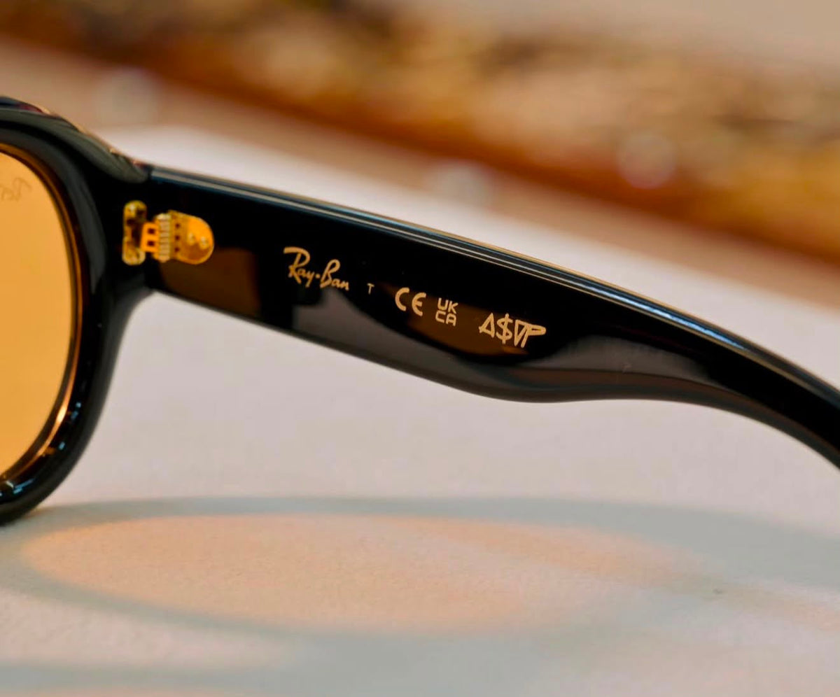 RB Puffer Aviator Black Yellow