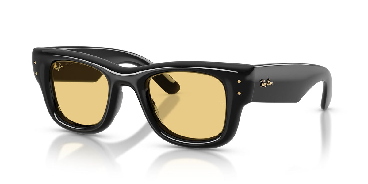 4940 Puffer Black/Yellow Sunglass.