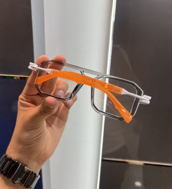 Marcc Jacobss Grey Transparent Luxury Frame 125