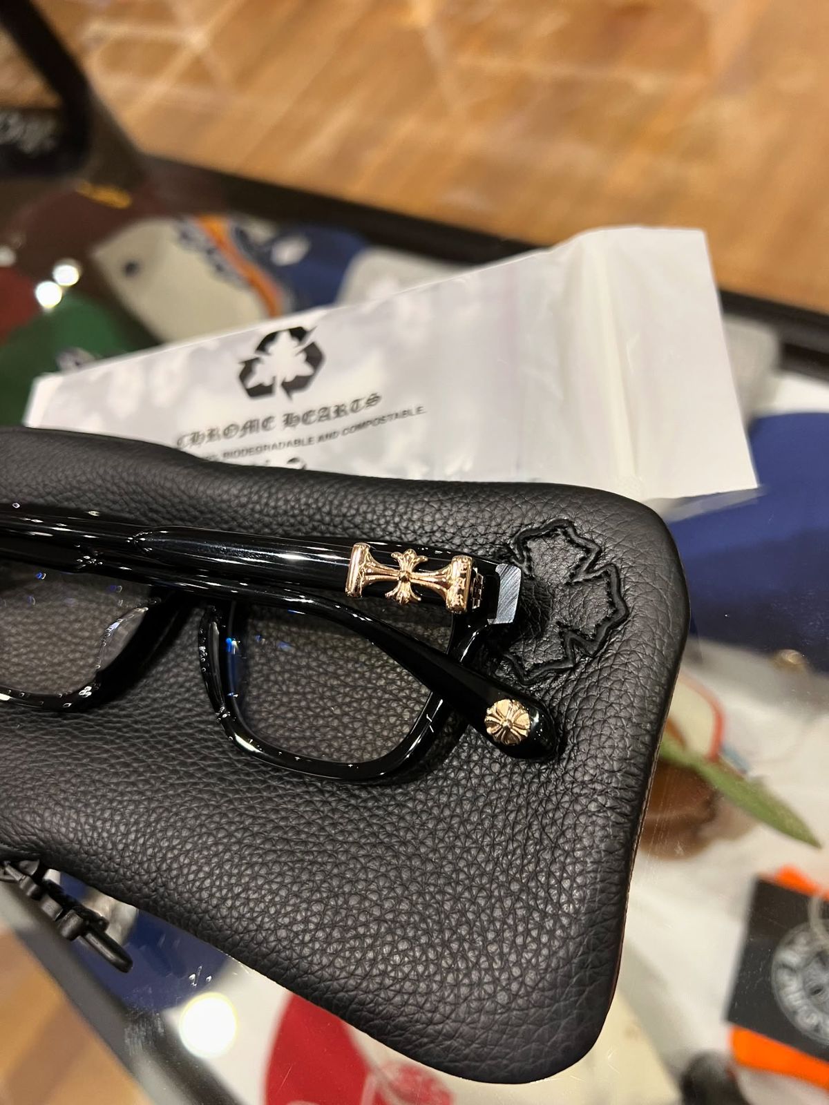 CHROME HEART 8298 GOLD BLACK FRAME