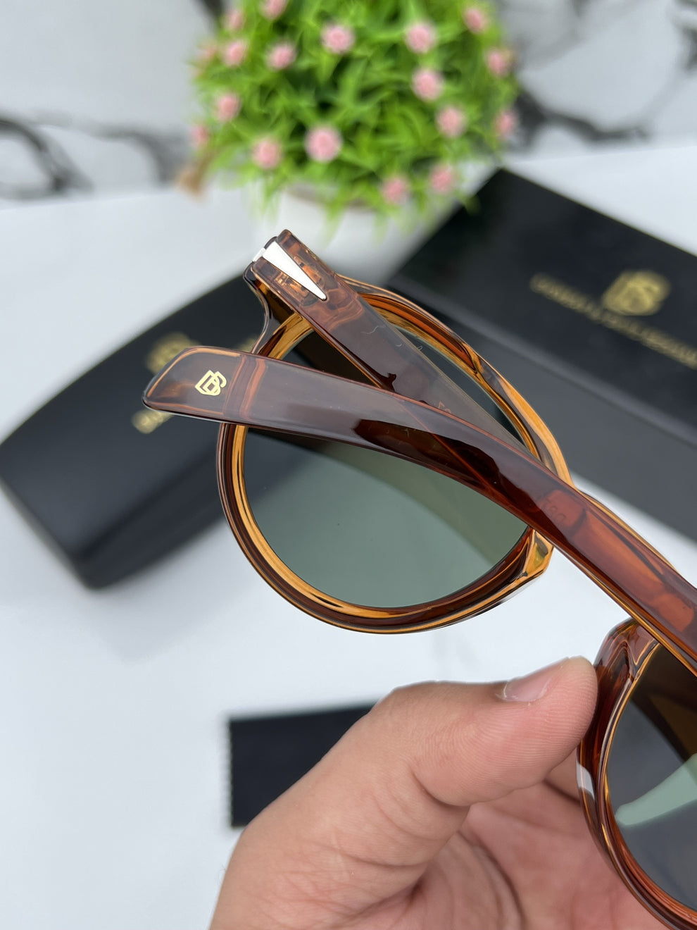 Daviid Beckhamm Round Brown/Green