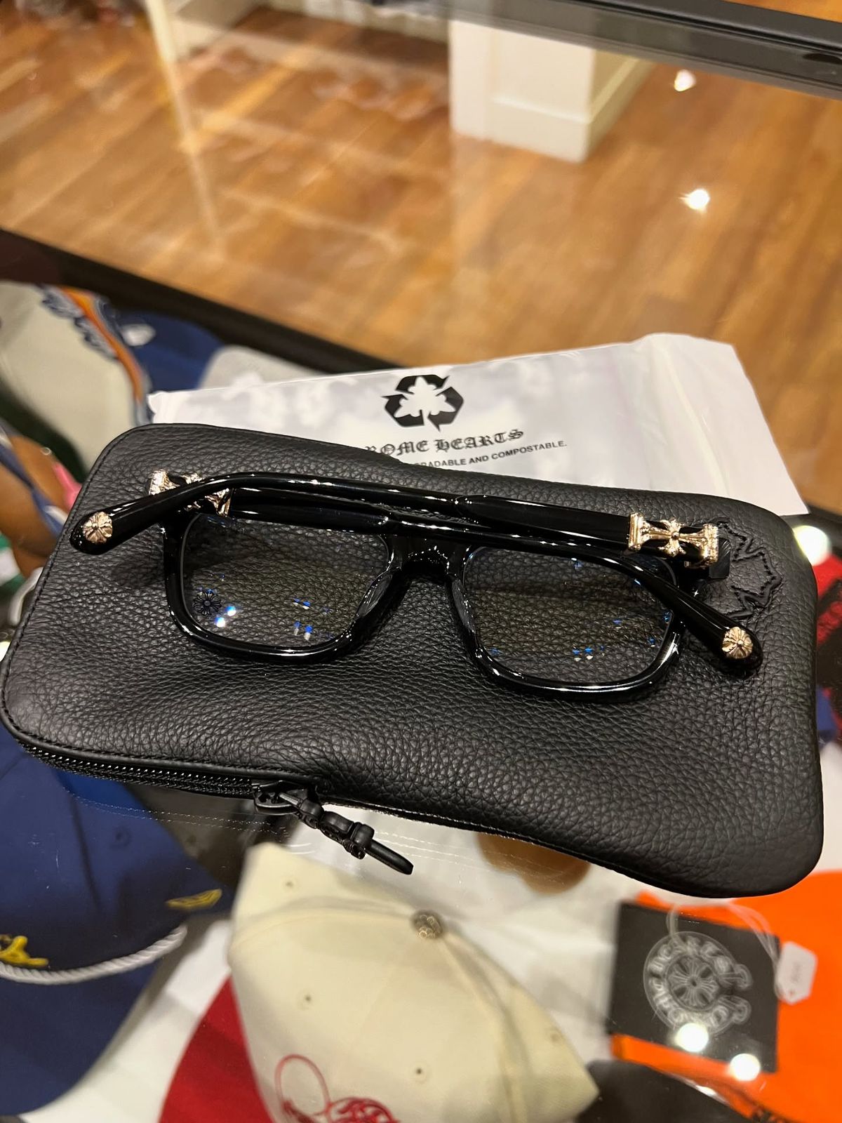 CHROME HEART 8298 GOLD BLACK FRAME