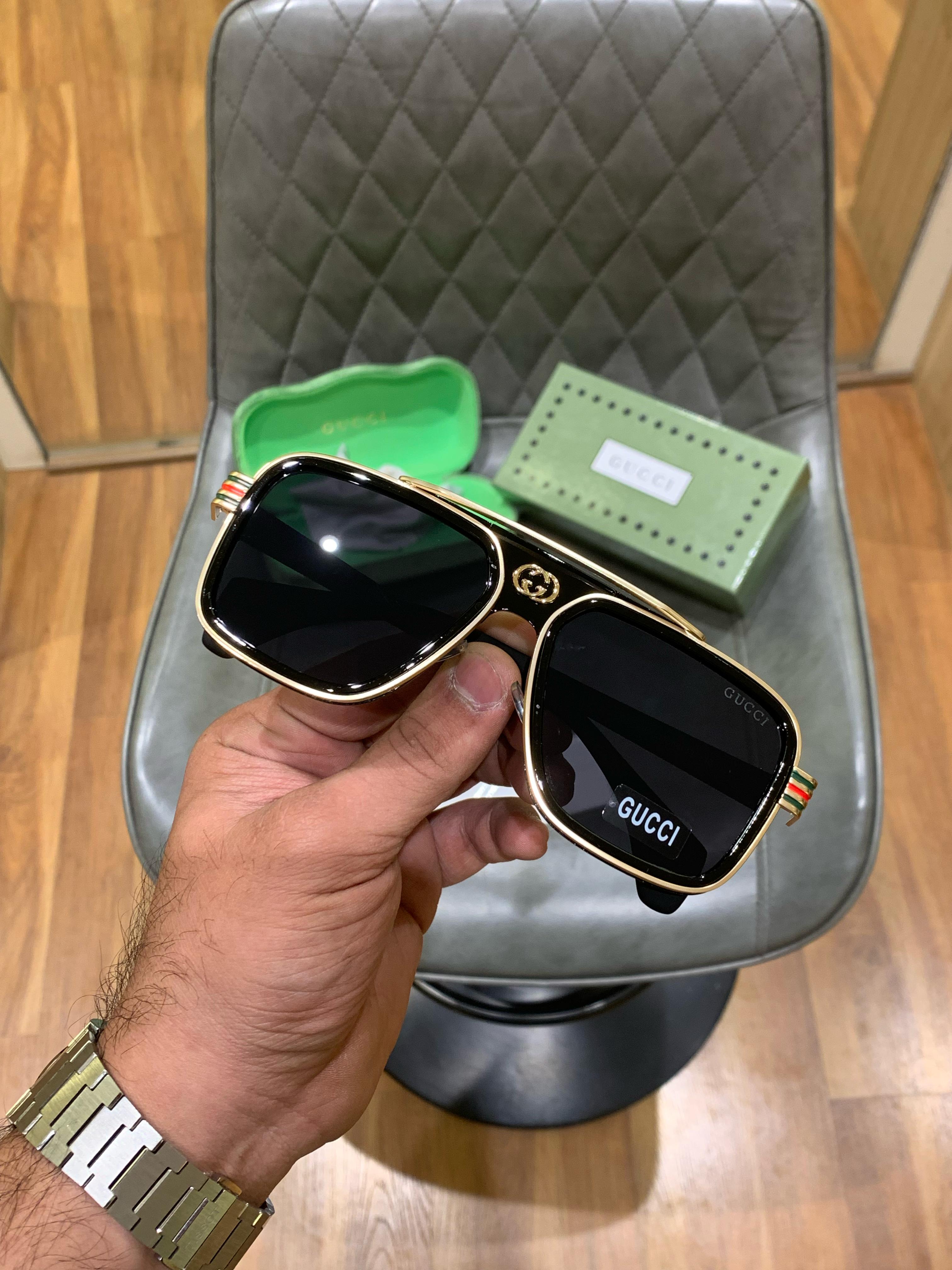 Gucci 1295 Gold Black