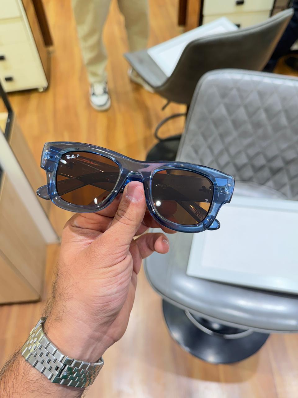 Rayban 4940 Mega Wayfarer Blue Brown