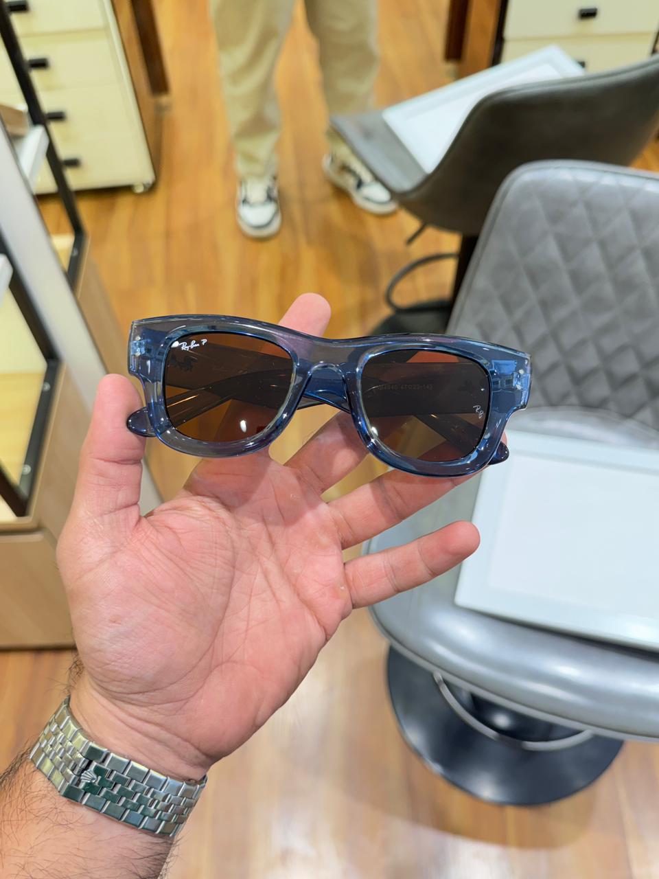 Rayban 4940 Mega Wayfarer Blue Brown