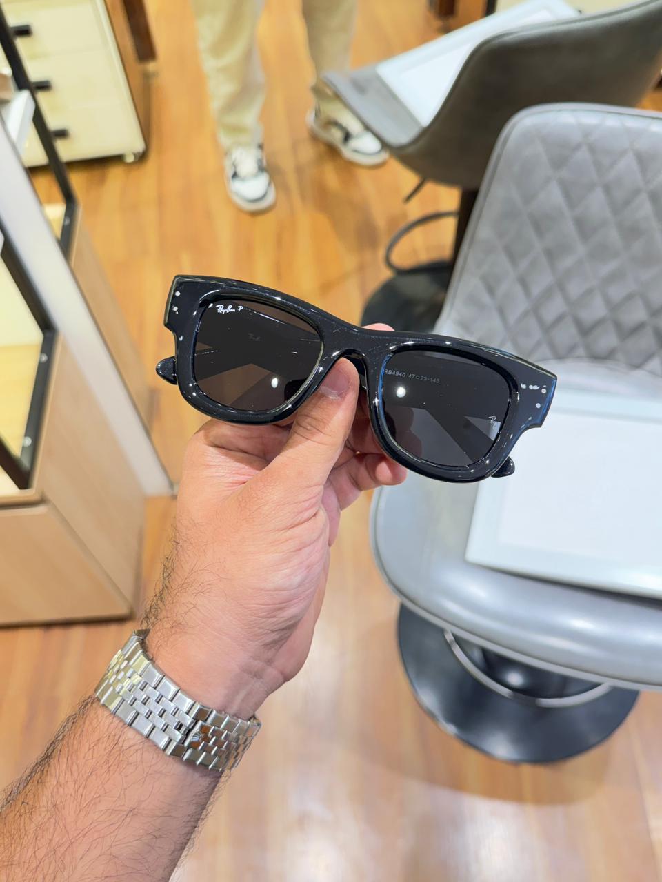 Rayban 4940 Mega Wayfarer Black Crystal.