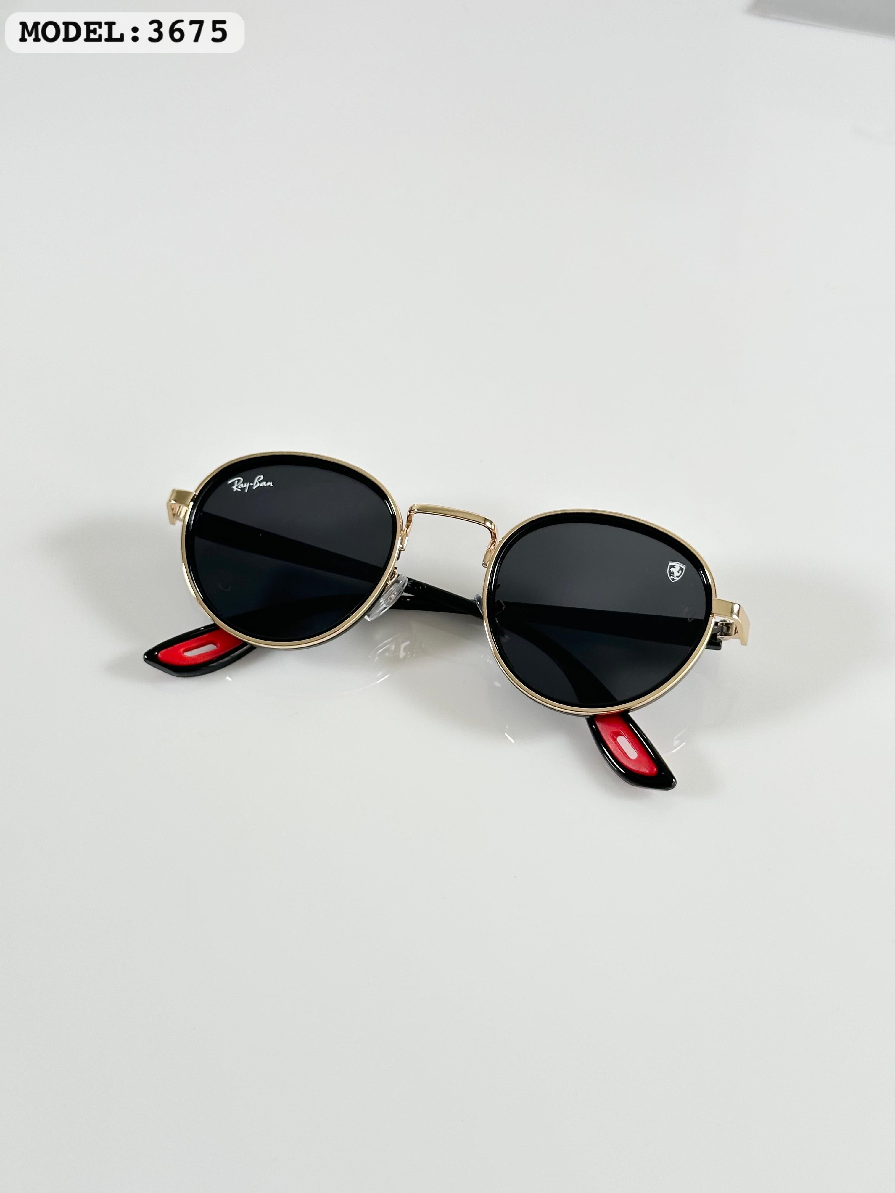 Rayban 3675 Gold Black Sunglass
