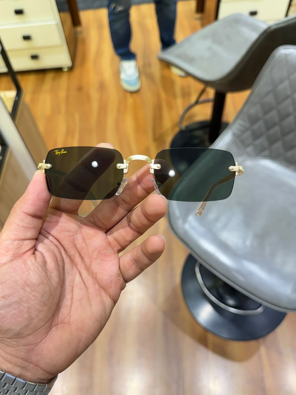 RB 888 Rocky ASAP Edition Square Tinted Green