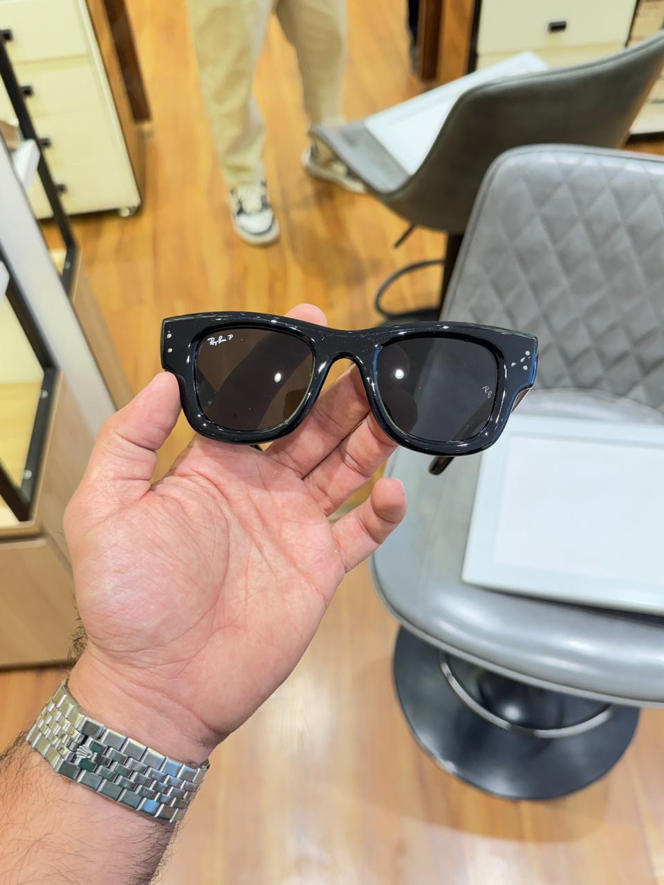 Rayban 4940 Mega Wayfarer Black Crystal.