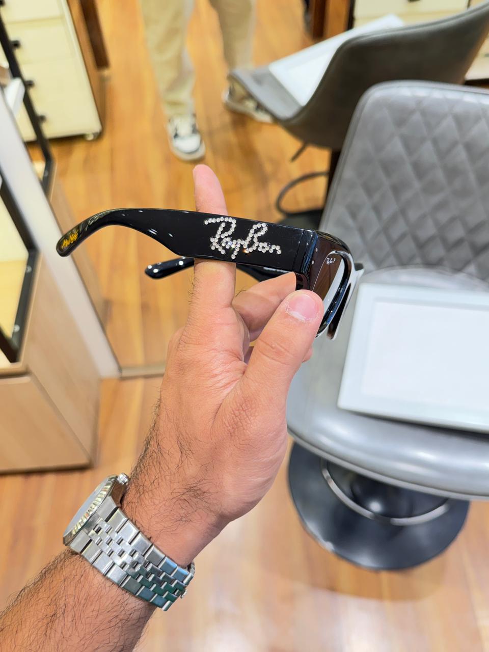 Rayban 4940 Mega Wayfarer Black Crystal.