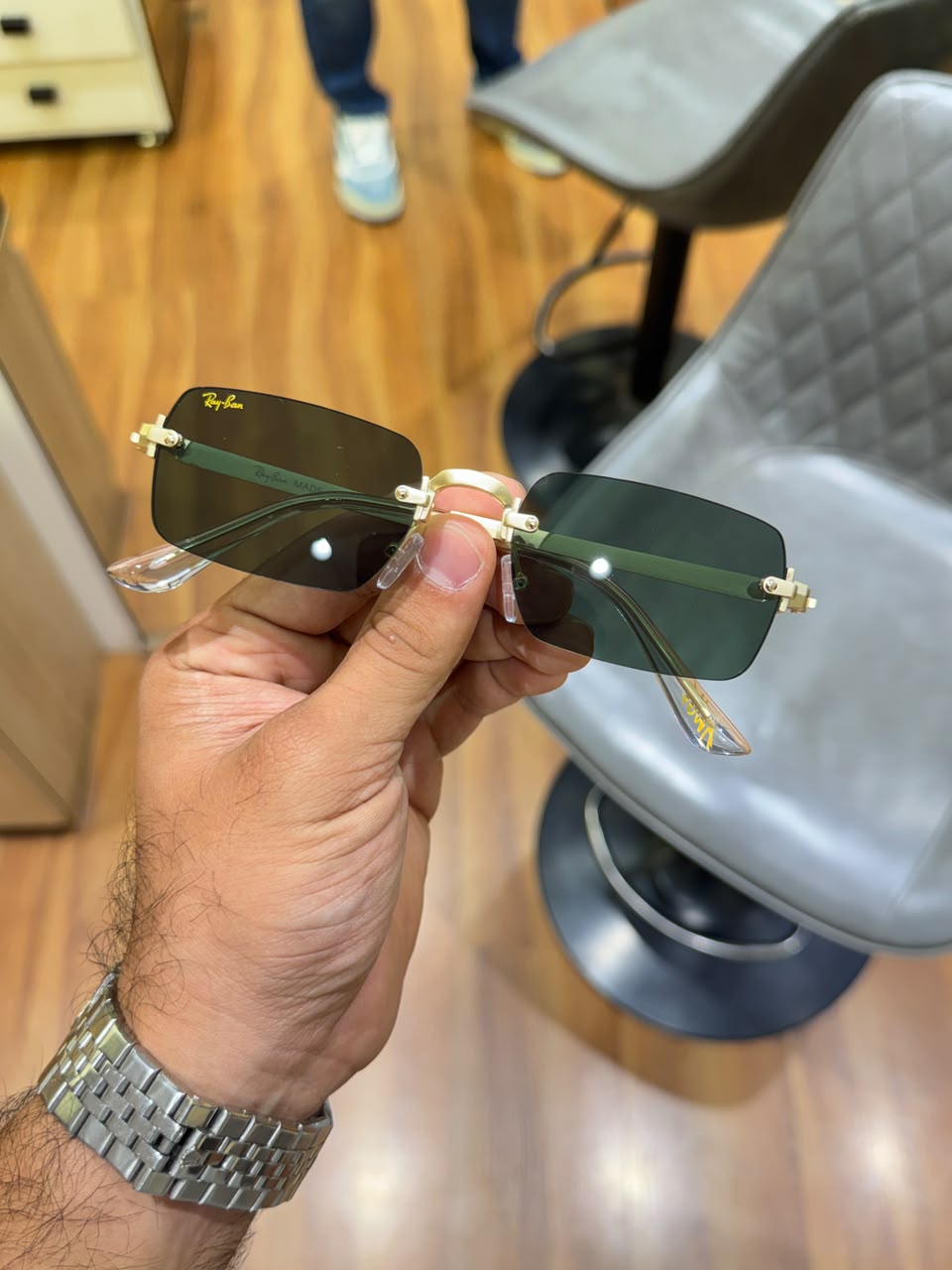 RB 888 Rocky ASAP Edition Square Tinted Green