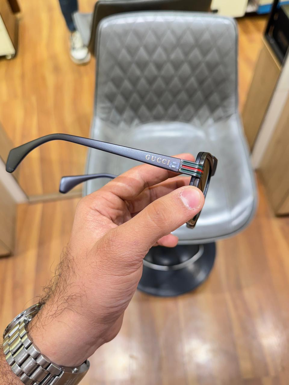 Gucci 1295 Blue Brown Premium Sunglass