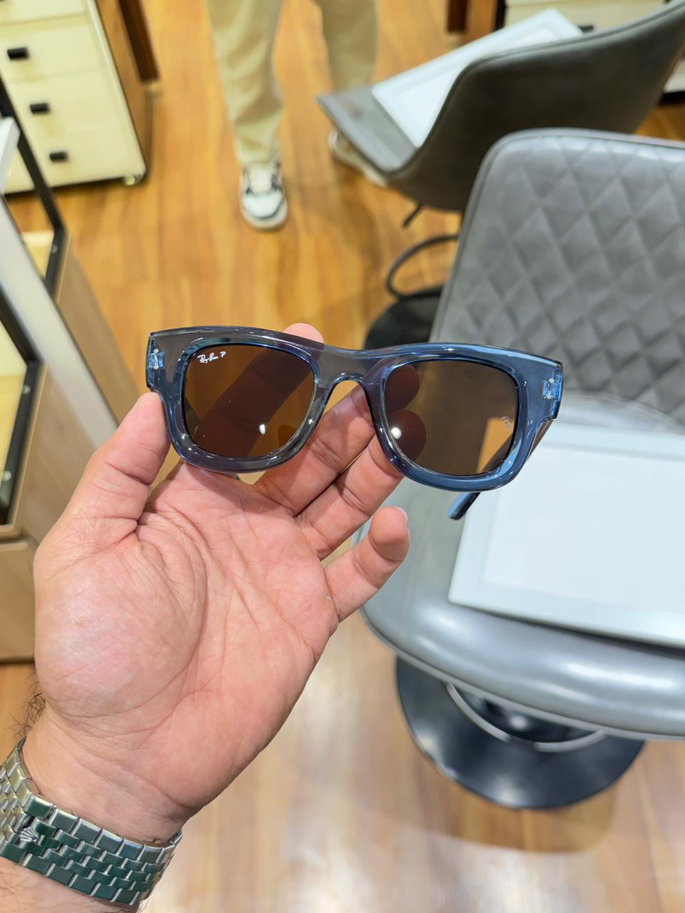 Rayban 4940 Mega Wayfarer Blue Brown