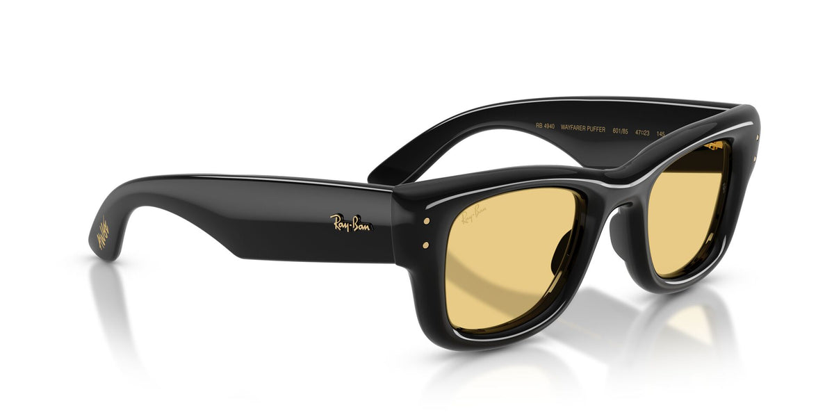 4940 Puffer Black/Yellow Sunglass.