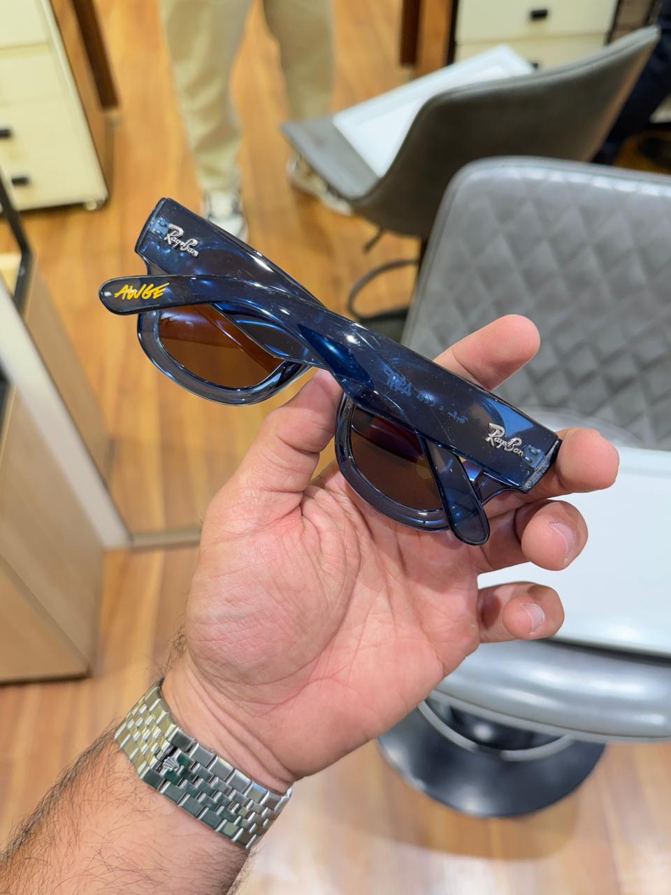 Rayban 4940 Mega Wayfarer Blue Brown