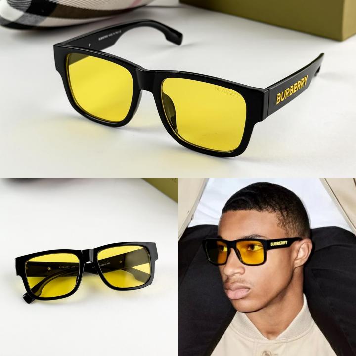 Burberry 4458 Black Yellow Sunglass